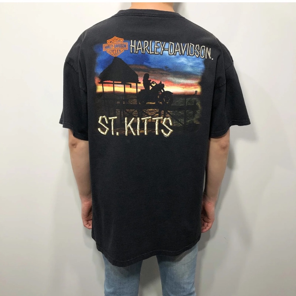 Harley-Davidson St. Kitts Vintage Black Short Sleeve Tee